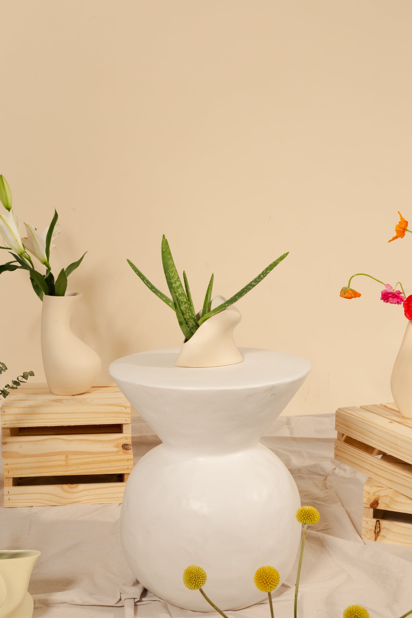 Open Lotus Vase